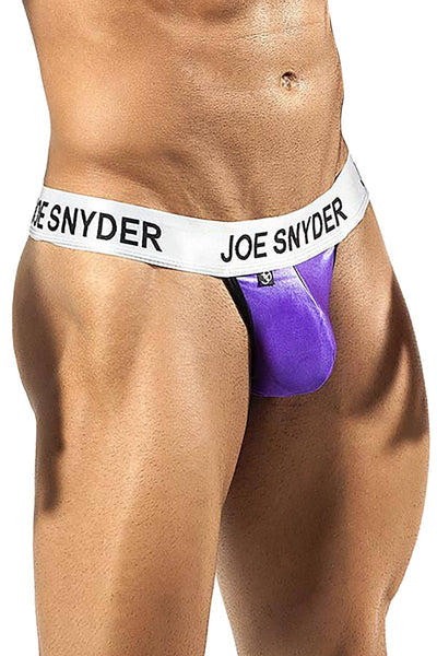 Joe Snyder Purple Activewear V-Thong