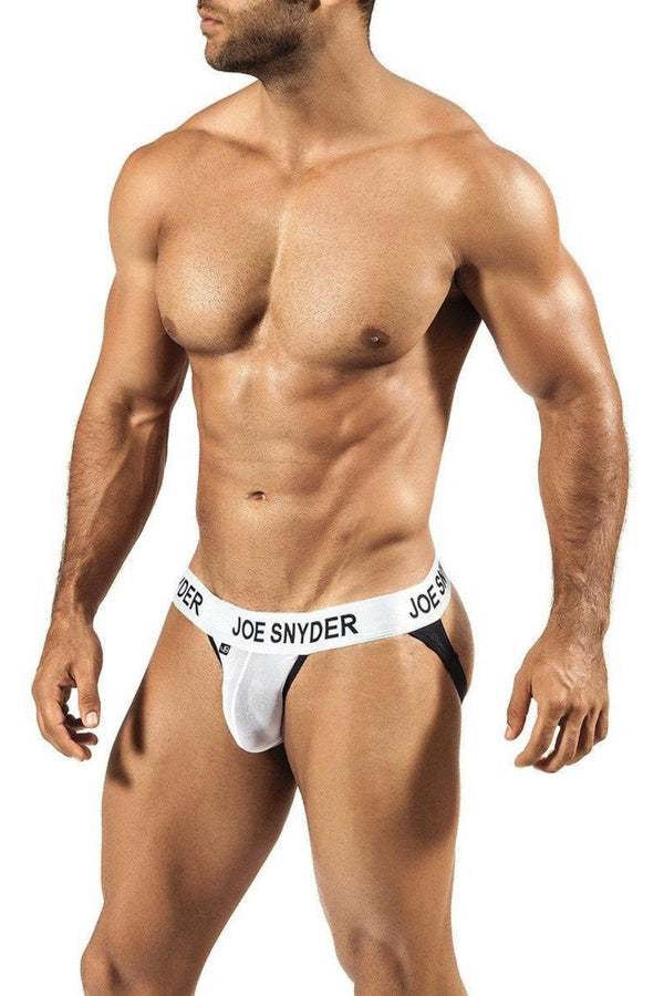 Joe Snyder White Mesh Activewear Jockstrap