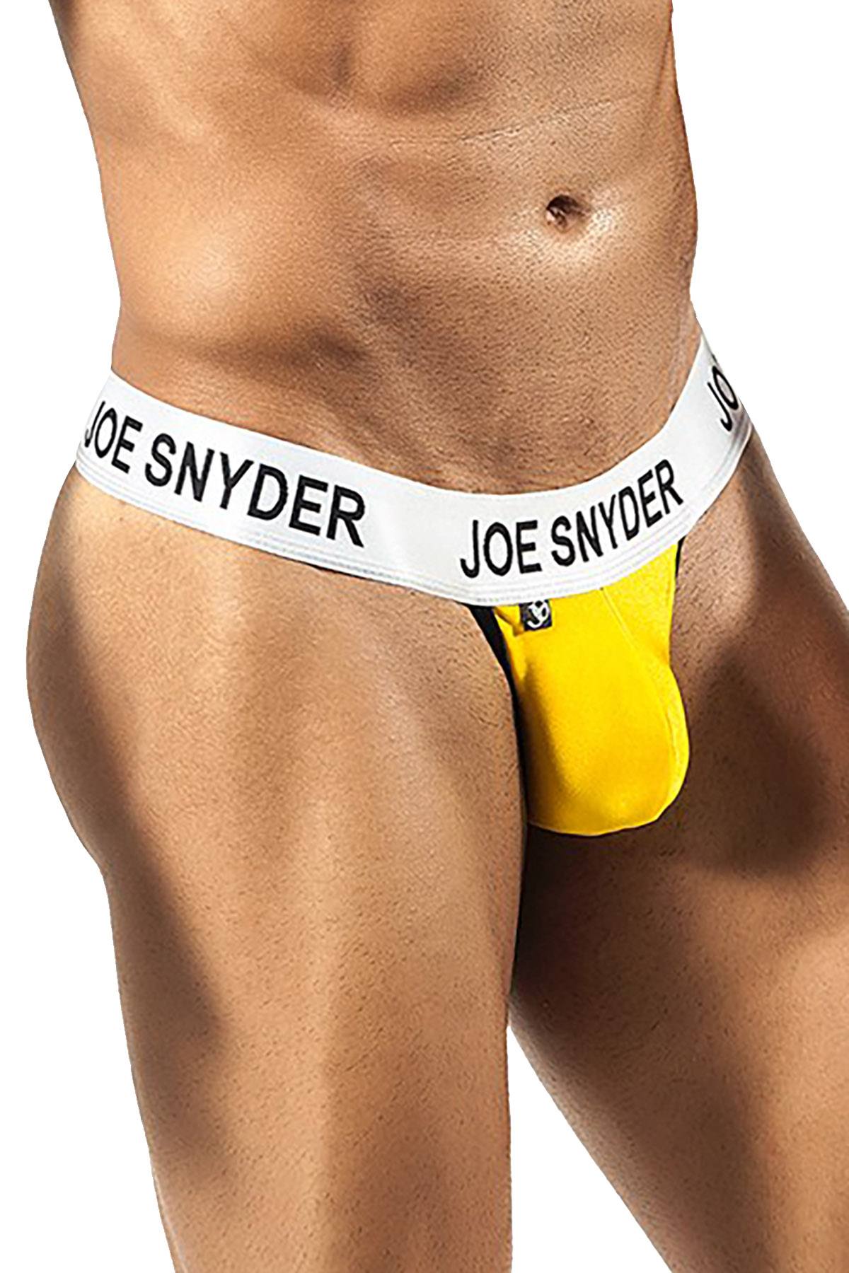 Joe Snyder Yellow Activewear V-Thong