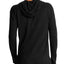 John Varvatos Collection Silk/cashmere Hooded Sweater Black