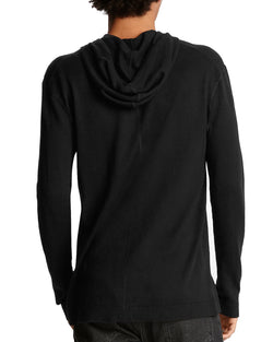 John Varvatos Collection Silk/cashmere Hooded Sweater Black thumbnail 4