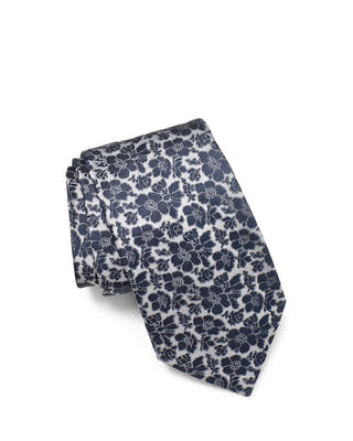 John Varvatos Star Usa Allover Floral Classic Tie River Blue