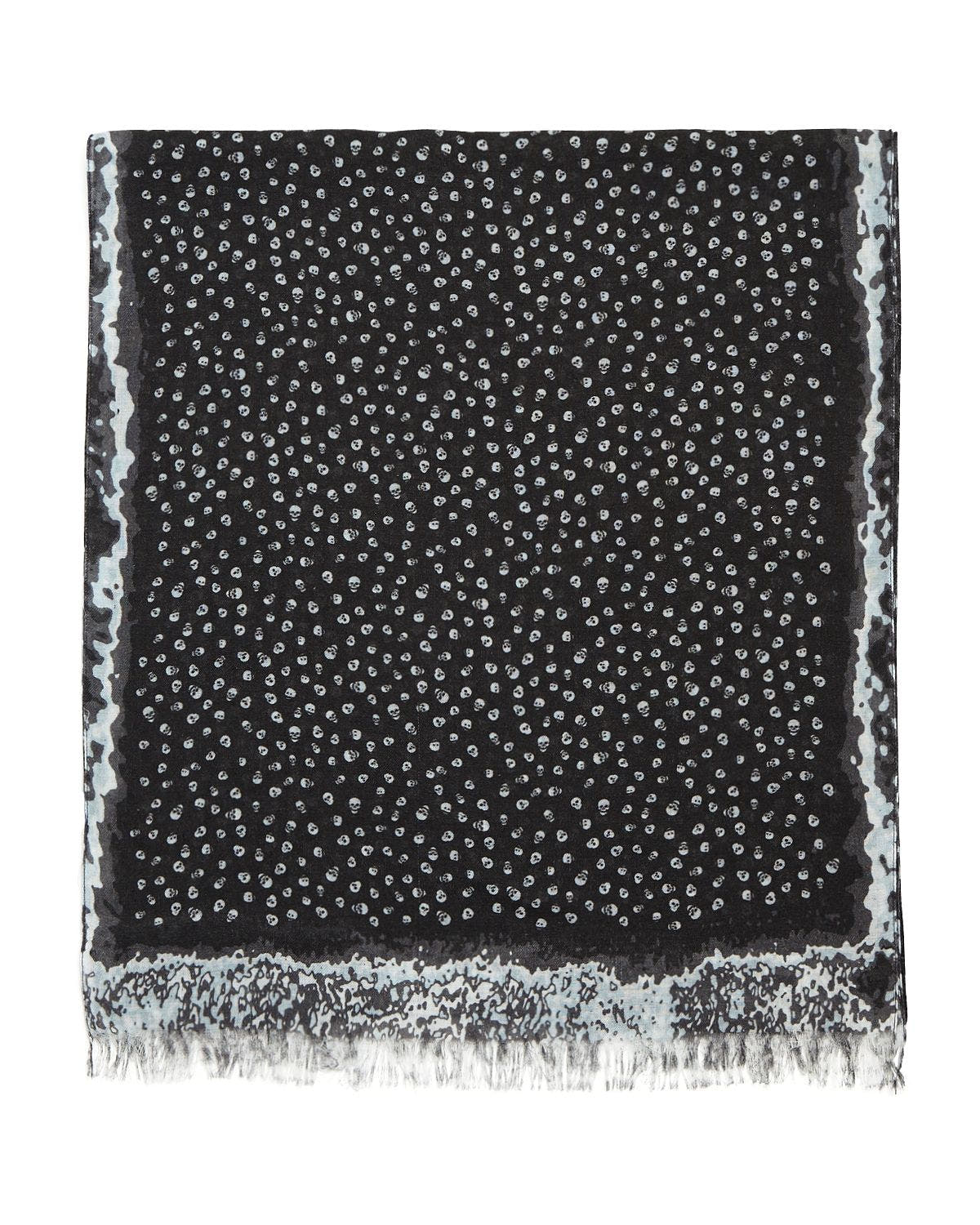 John Varvatos Star Usa Allover Skull Scarf Black