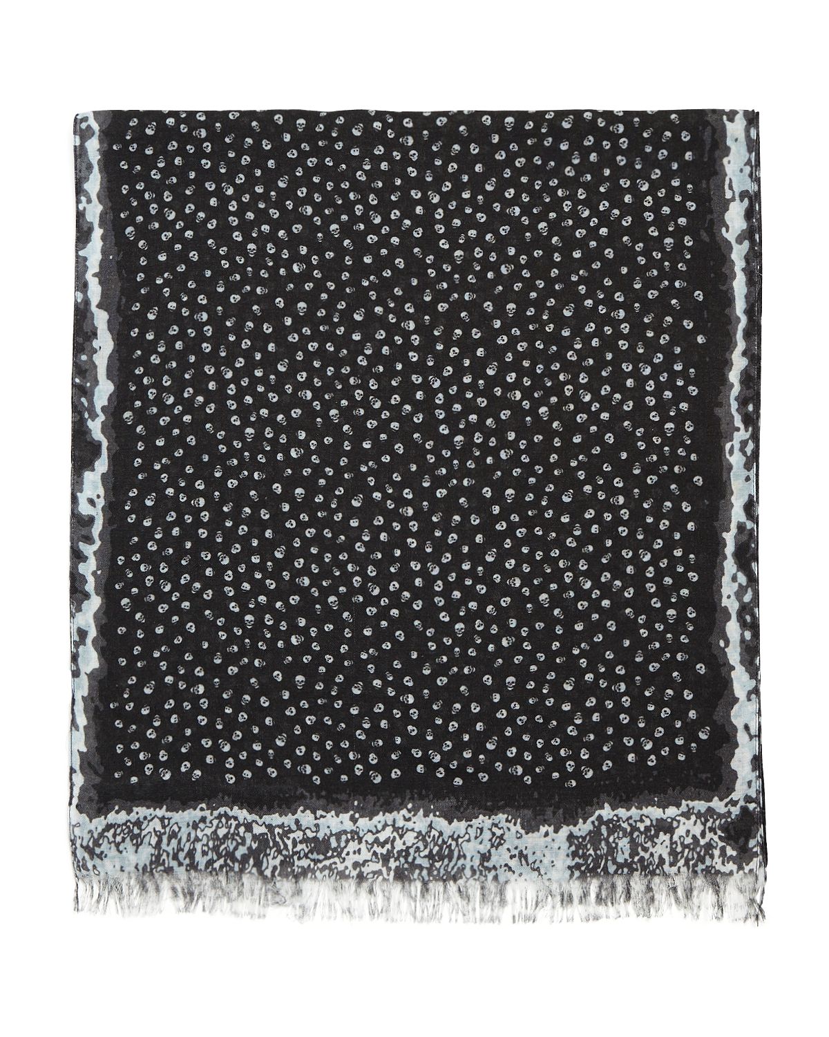 John Varvatos Star Usa Allover Skull Scarf Black
