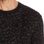 John Varvatos Star Usa Boulder Leopard Print Mohair Sweater Black