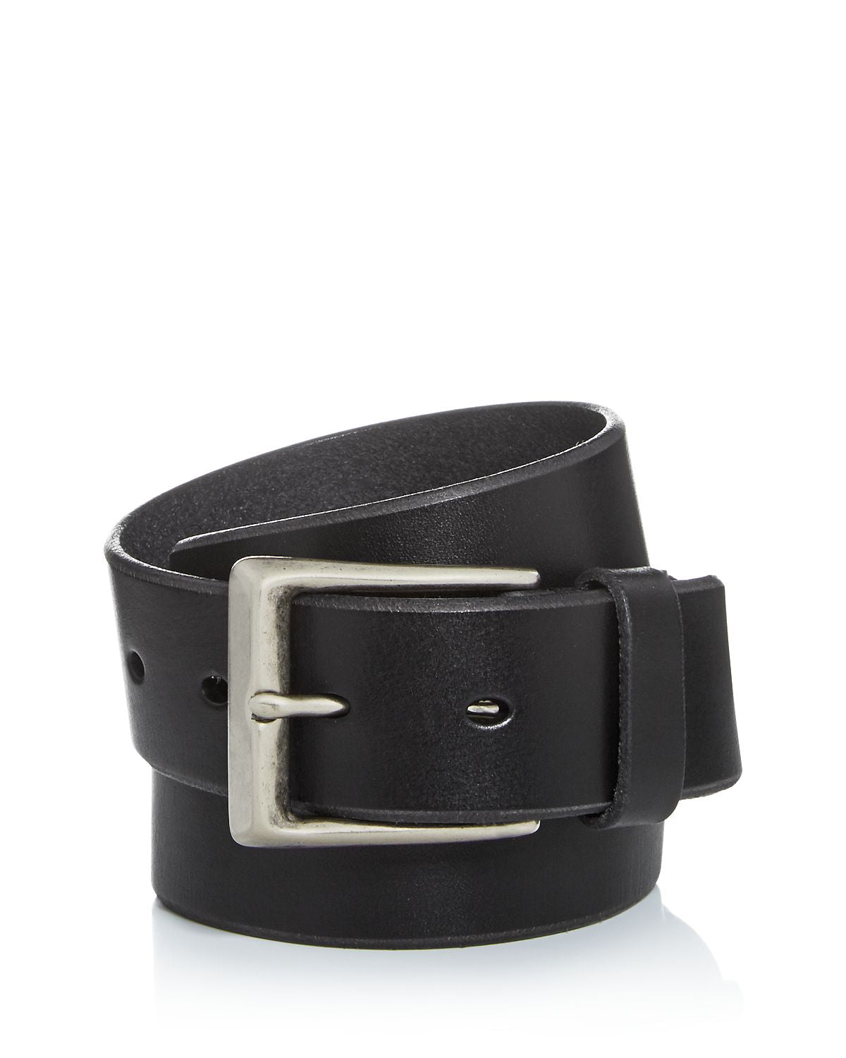 John Varvatos Star Usa Bridle Leather Belt Black