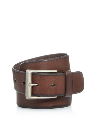 John Varvatos Star Usa Bridle Leather Belt Brown