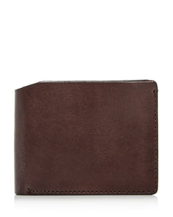 John Varvatos Star Usa Bushwick Leather Bi-fold Wallet Brown thumbnail 1
