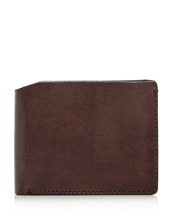 John Varvatos Star Usa Bushwick Leather Bi-fold Wallet Brown