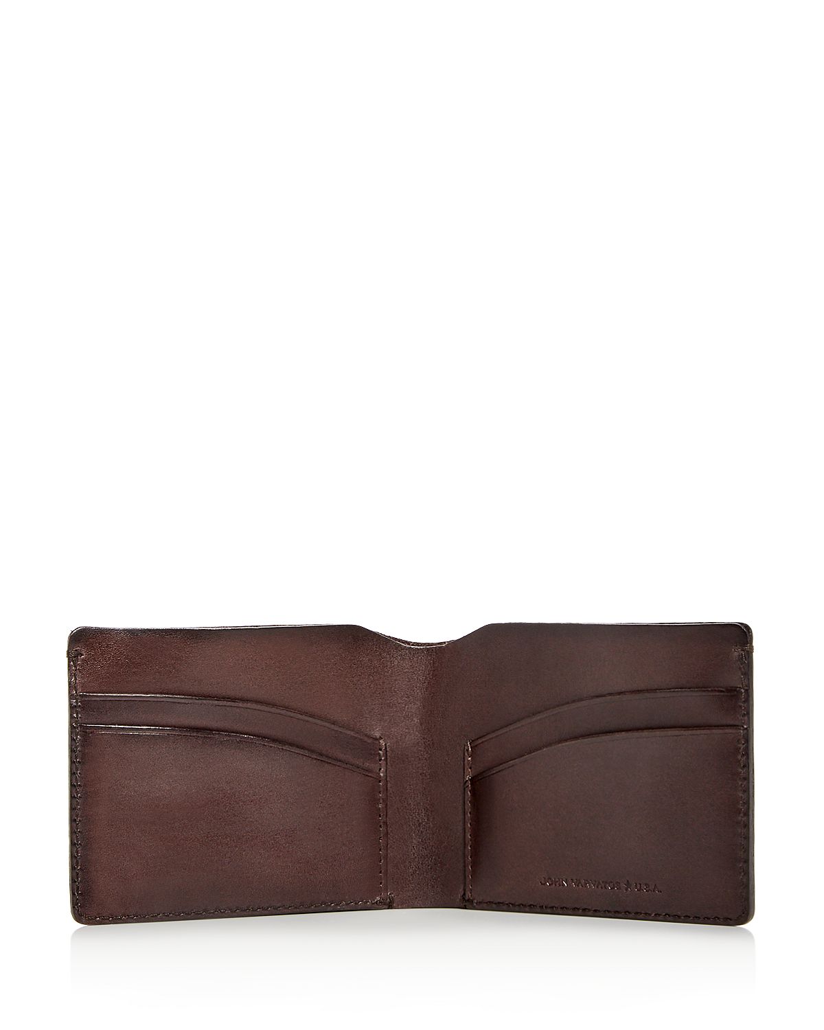John Varvatos Star Usa Bushwick Leather Bi-fold Wallet Brown