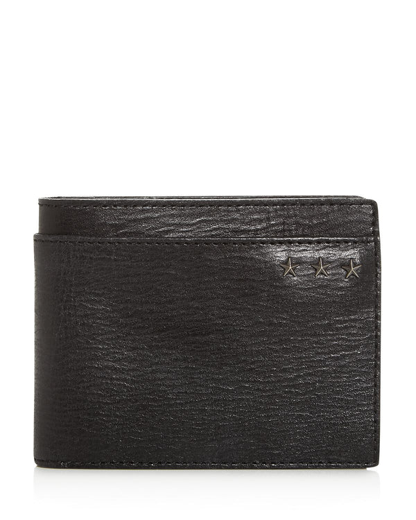 John Varvatos Star Usa Cooper Leather Bi-fold Wallet Black
