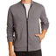 John Varvatos Star Usa Double-knit Zip-up Sweater Nickel