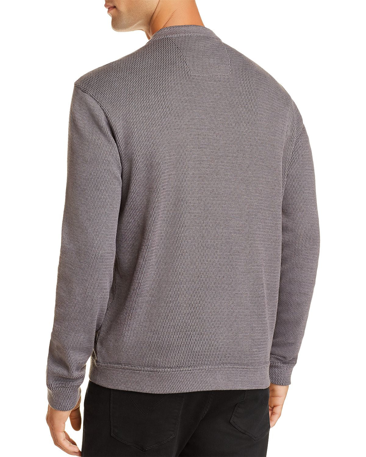 John Varvatos Star Usa Double-knit Zip-up Sweater Nickel