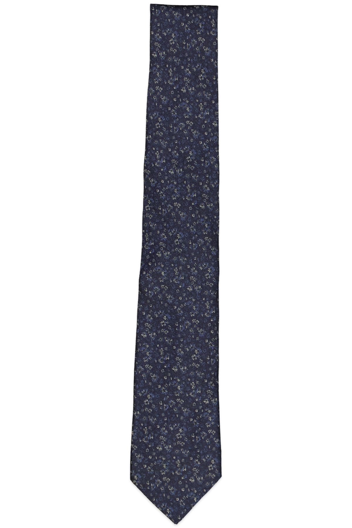 John Varvatos Star Usa Filmore Multi-flower Silk Classic Tie Blue
