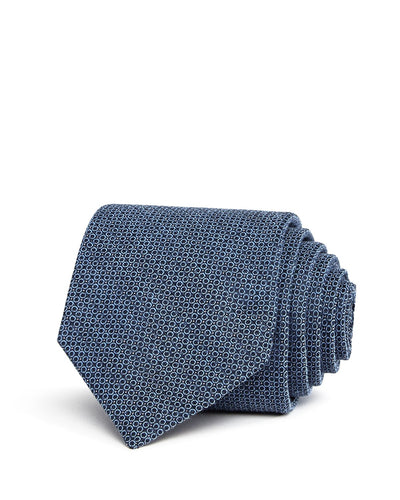 John Varvatos Star Usa Mini-circle Silk Classic Tie Summer Sky