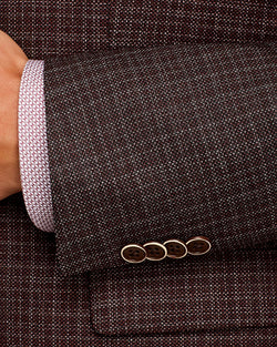 John Varvatos Star Usa Mlange Birdseye Slim Fit Sport Coat Burgundy thumbnail 2