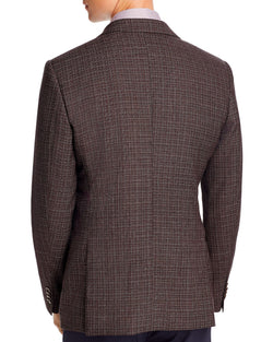 John Varvatos Star Usa Mlange Birdseye Slim Fit Sport Coat Burgundy thumbnail 3