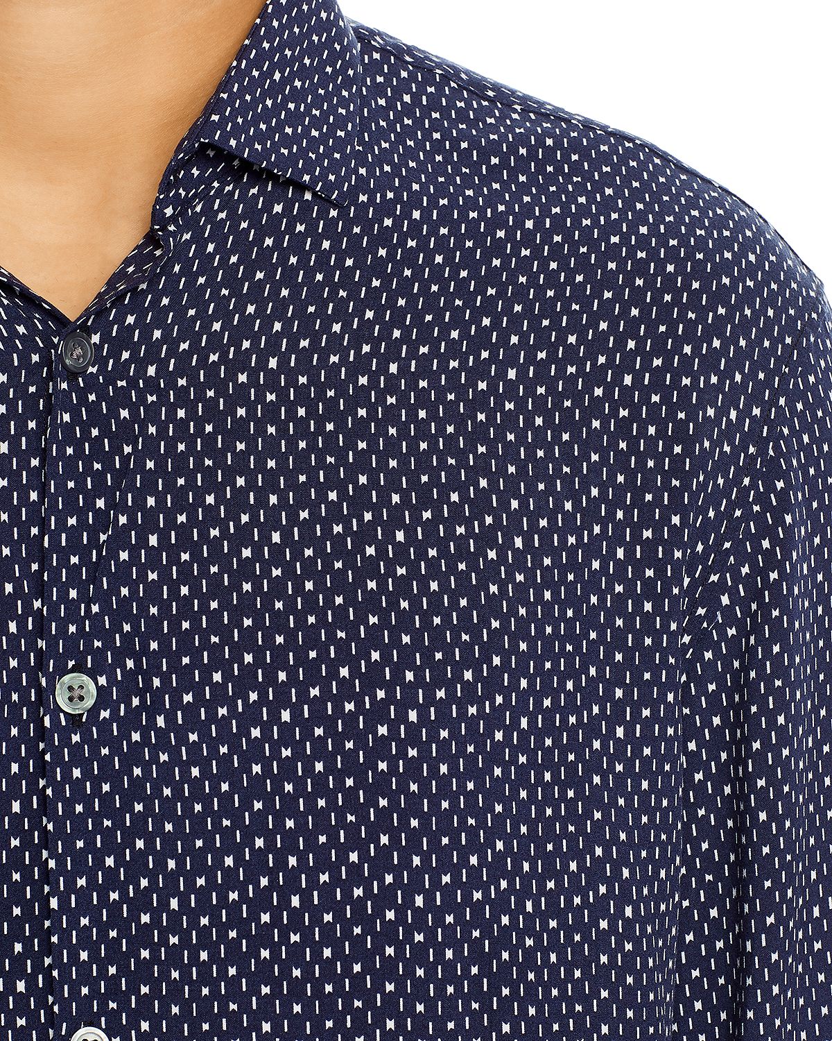 John Varvatos Star Usa Ross Slim Fit Shirt Marine