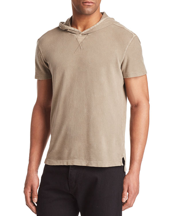 John Varvatos Star Usa Short Sleeve Pullover Hoodie Umber