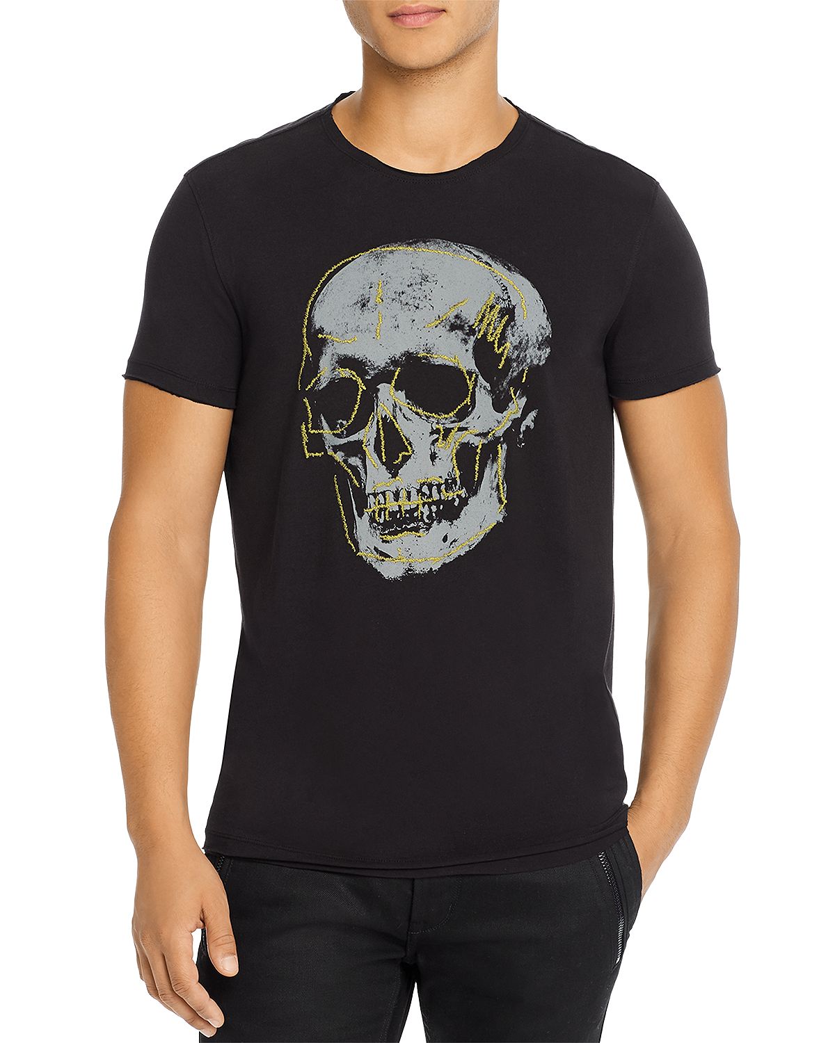 John Varvatos Star Usa Skull Tee Black