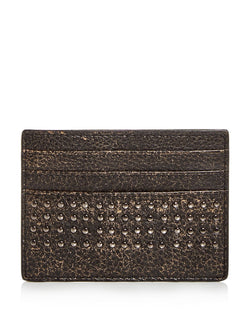 John Varvatos Star Usa Studded Card Case Black thumbnail 1