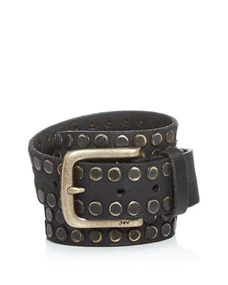 John Varvatos Star Usa Studded Leather Belt 38mm Black