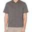 John Varvatos Star Usa Trent Short-sleeve Geometric-print Regular Fit Shirt Black