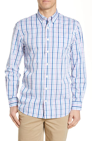 Johnnie-o Gaffton Classic Fit Sport Shirt Purple