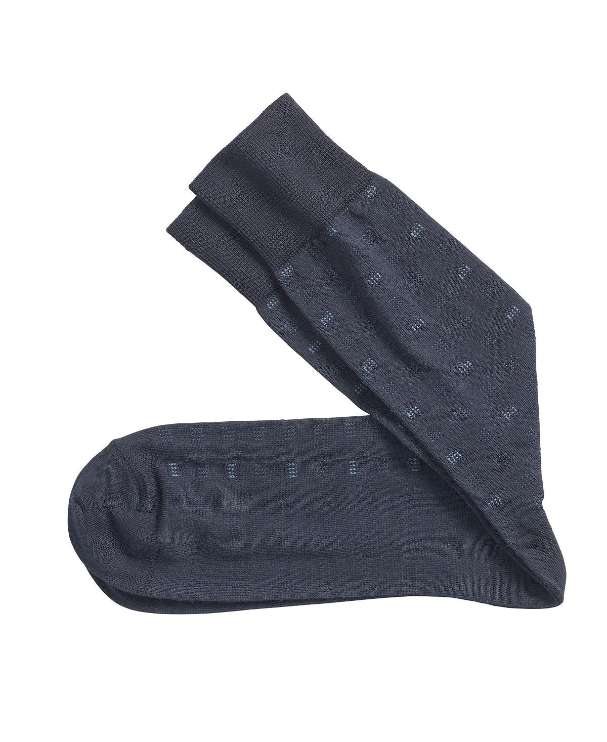 Johnston & Murphy Coolmax Square Stripe Socks Navy