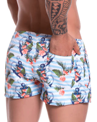 Jor 0781 Aqua Mini Short Swim Trunks Printed