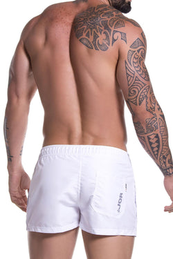 Jor 0787 White Torino Mini Short Swim Trunks White thumbnail 2