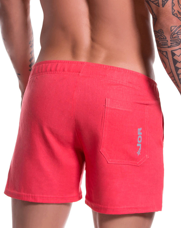 Jor 0813 Copacabana Mini Shorts Coral