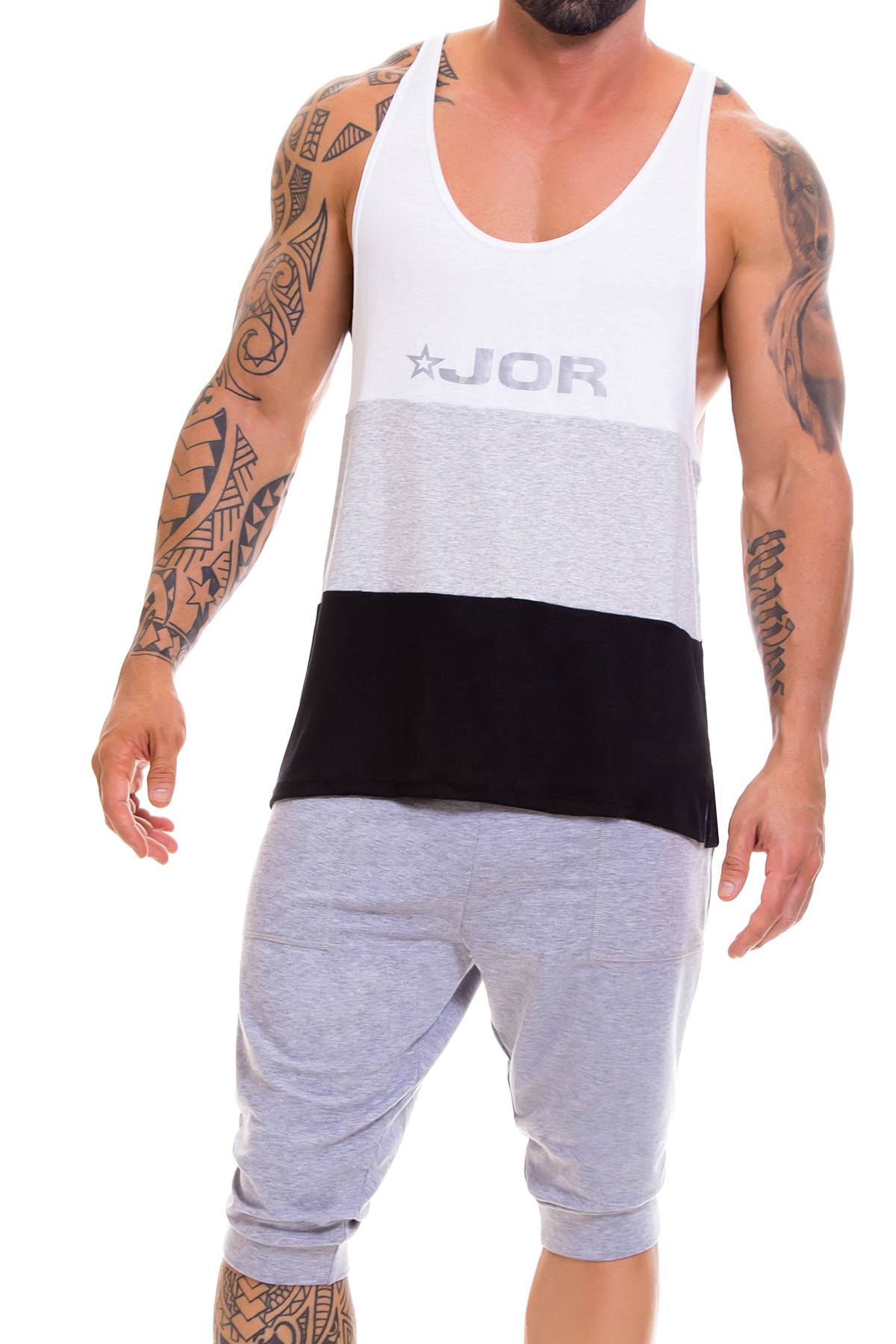 Jor Black/Grey Thunder Tank Top