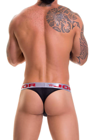 Jor Black/Silver Cronos Thong