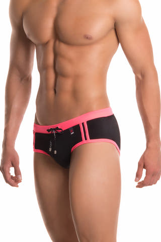 Jor Black & Pink Sport Swimwear Brief