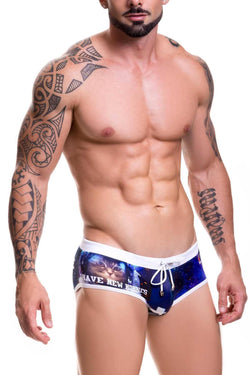 Jor Blue Galactic Swim Brief thumbnail 1