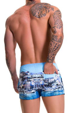 Jor Blue Ibiza-Printed Mini Swim Short thumbnail 2