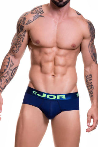 Jor Blue/Lime Kabala Brief