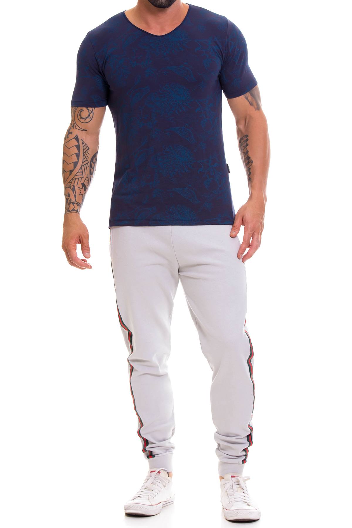 Jor Blue Manhattan V-Neck T-Shirt