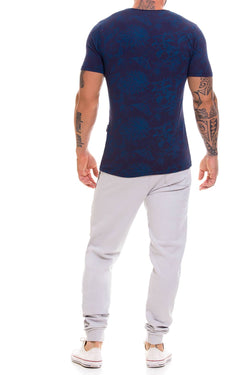 Jor Blue Manhattan V-Neck T-Shirt thumbnail 3