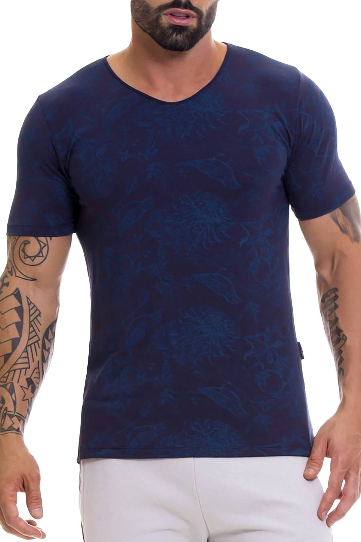 Jor Blue Manhattan V-Neck T-Shirt