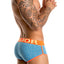 Jor Blue/Neon-Orange Brief