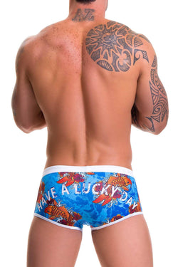 Jor Blue-Printed Koi Swim Boxer thumbnail 2