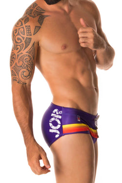 Jor Blue/Rainbow Swim Brief thumbnail 3