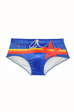Jor Blue/Rainbow Swim Brief thumbnail 1