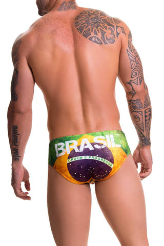 Jor Green/Yellow/Brown Brazil-Printed