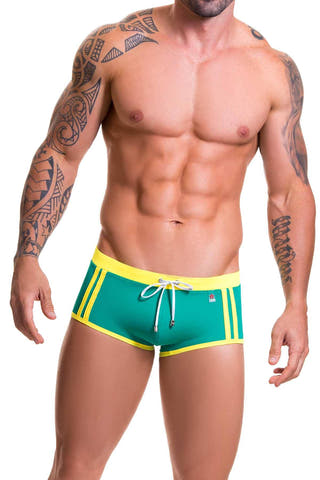 Jor Green/Yellow Carioca Swim Boxer