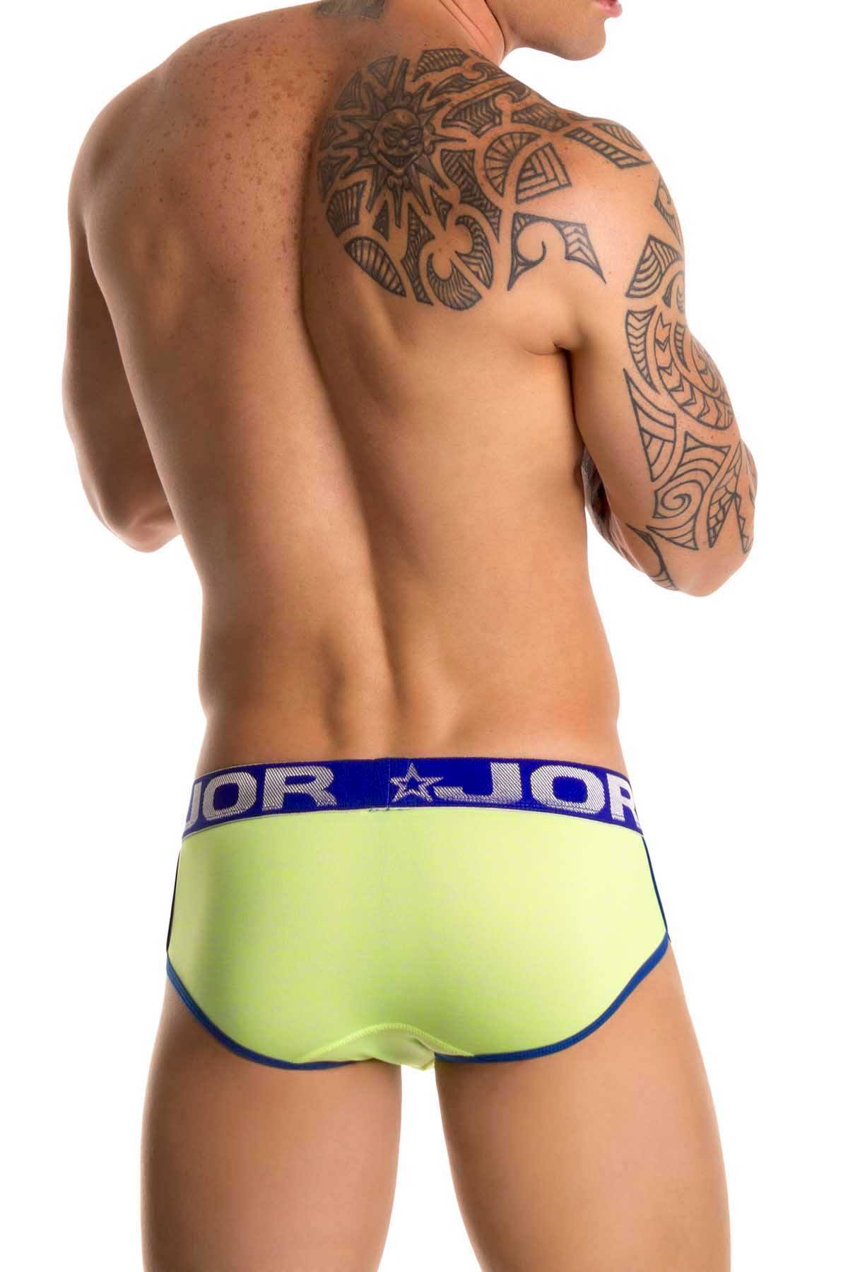 Jor Lime-Green/Royal Neon Brief