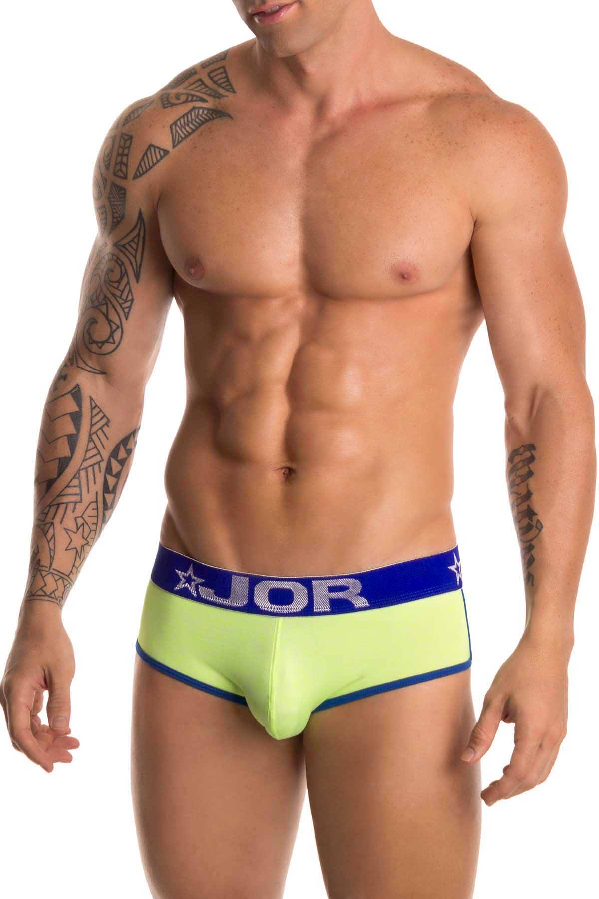 Jor Lime-Green/Royal Neon Brief