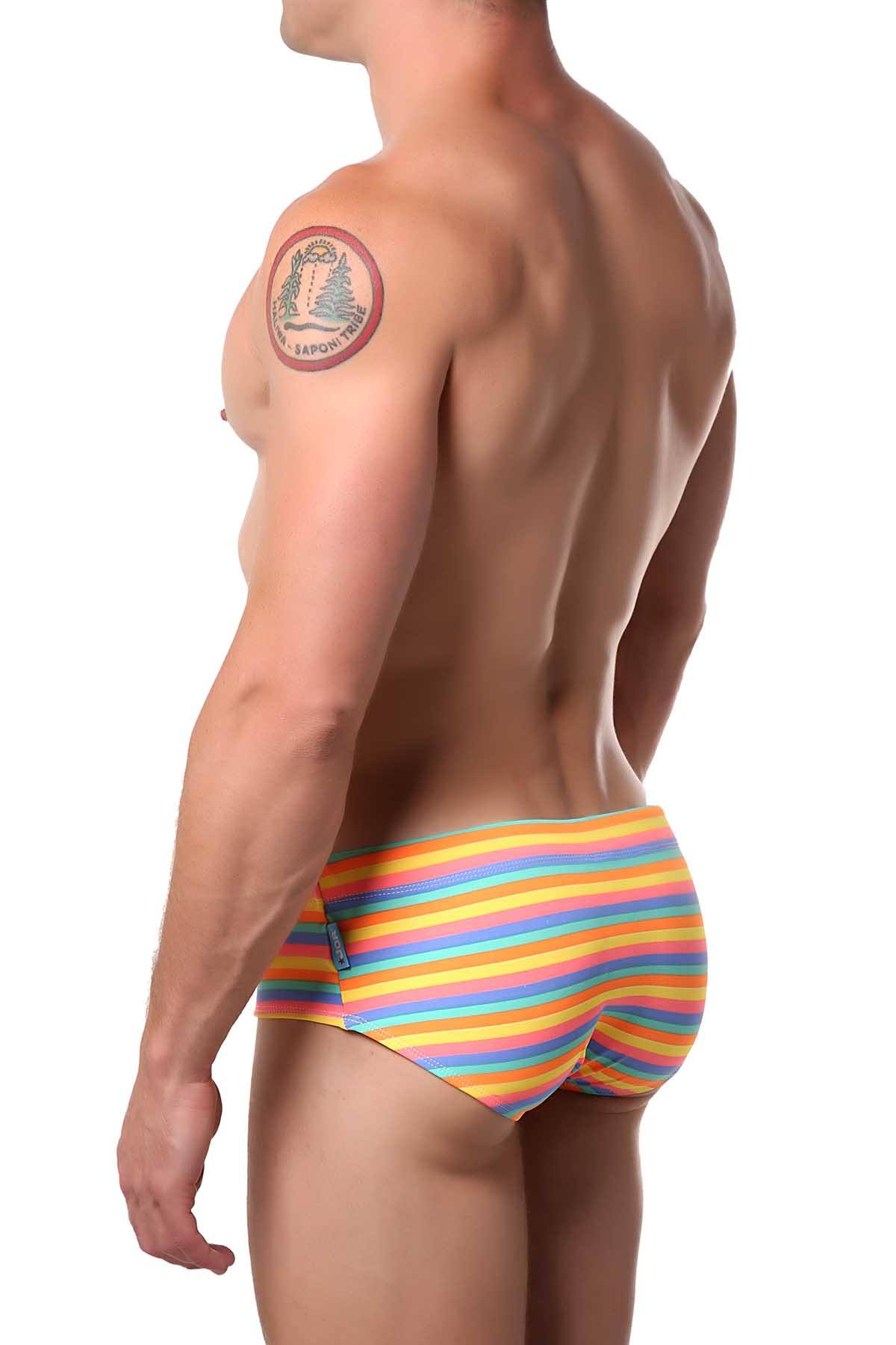 Jor Multi-Colored Love Parade Swim Brief